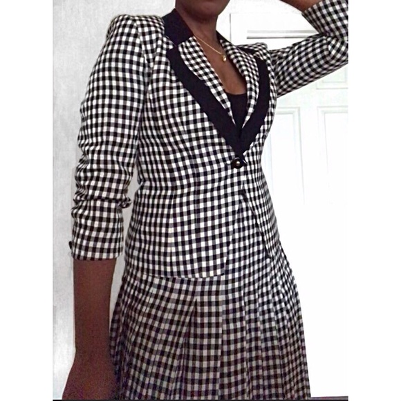 Pendleton Dresses & Skirts - Pendleton Wool Gingham Vintage Pleated Skirt Suit